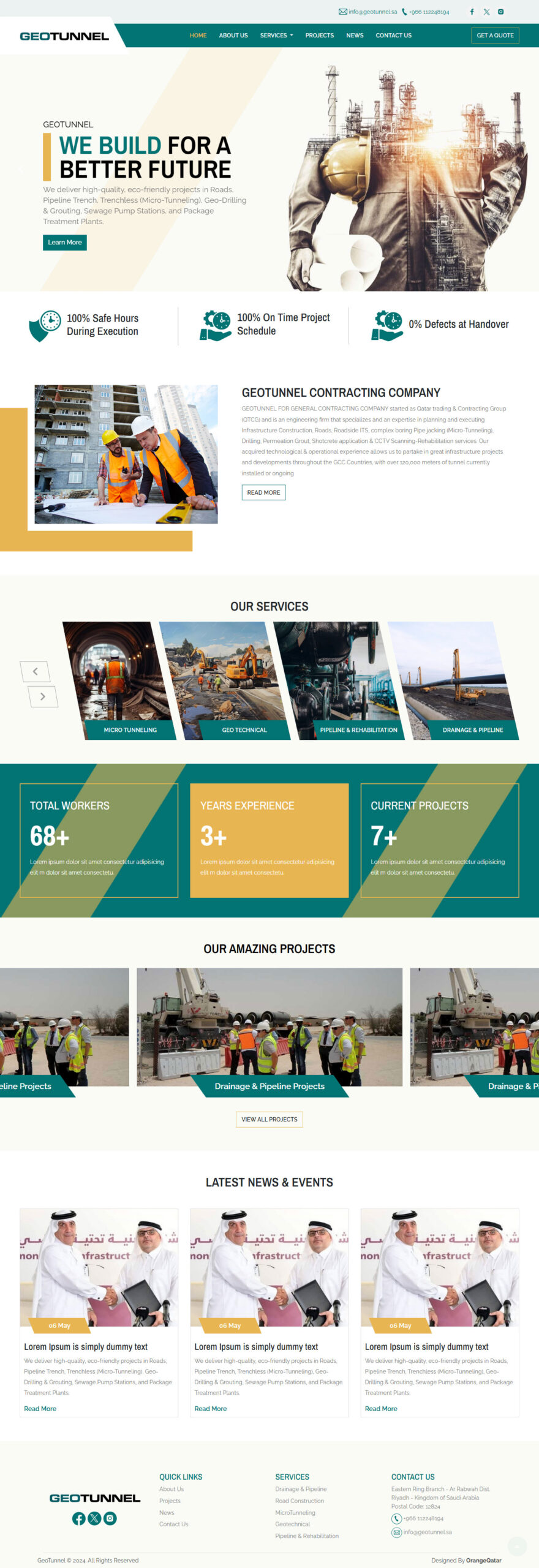 GeoTunnel Static Website Development